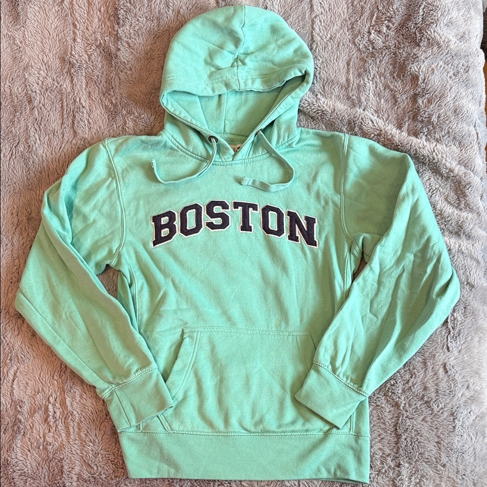 Boston Mint Green/Teal Hooded Sweatshirt women’s M